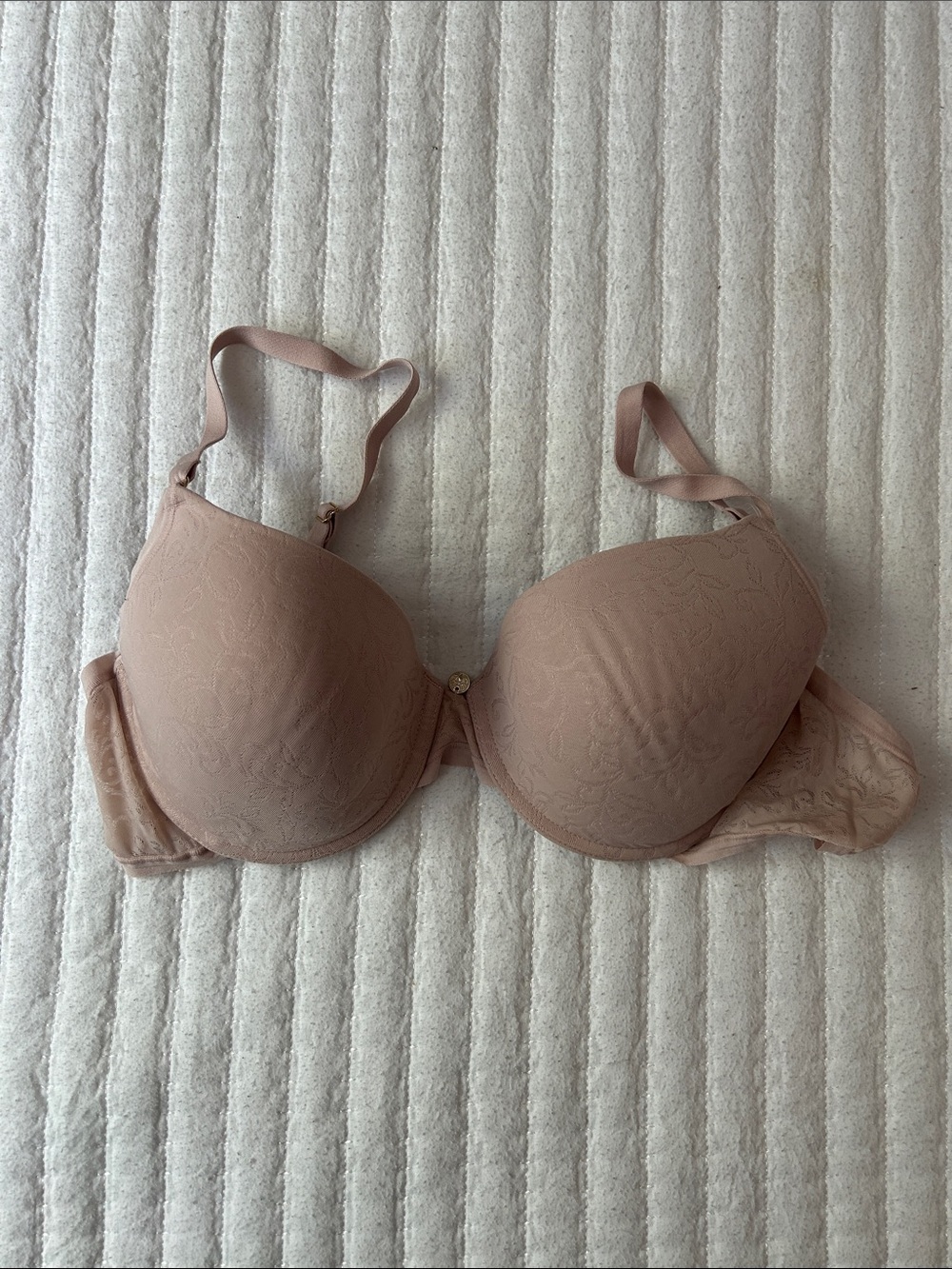 Natori Nude Lace-Detail T-Shirt Bra